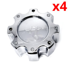 Set Of 4 Helo Chrome 8 Lug Wheel Center Cap Fits He835 He835b8165-aa 835b8165aa Set Of 4 Helo Chrome 8 Lug Wheel Center Cap Fits He835 He835b8165-aa 835b8165aa