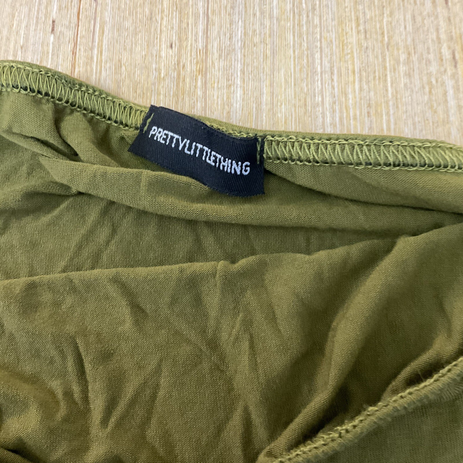 Pretty Little Thing Basic Olive Green Slinky Long… - image 6