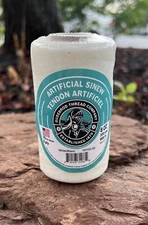 Artificial Sinew 8oz 300 yards (900ft) WHITE Gudebrod Made in USA