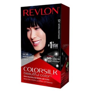 Revlon Colorsilk 3D Dye NATURAL BLUE BLACK Hair Color Kit Ammonia Free #12-1Pack