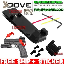 DOVE Mounting Solution SPRINGFIELD XD RMSc Slide Sight Adapter Front Rear Sights