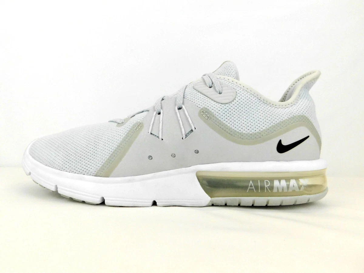 Nike Air Sequent 3 Running Sneaker Pure Platinum/Light Gray | eBay