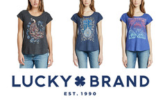 NEW Lucky Brand Womens Graphic Tee VARIETY Short Sleeve NEW PATTERNS  COLORS