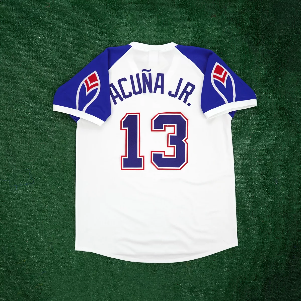 Ronald Acuna Jr. 1970's Atlanta Braves Cooperstown Home Throwback Men's  Jersey