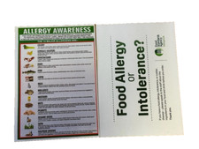 A4 FOOD ALLERGY ALLERGEN - FOOD HYGIENE SIGN POSTERS 2025-2026 updated