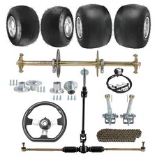 DIY ATV Buggy Go Kart Quad 32" Rear Live Axle Wheel Hub Complete Kit 5" Wheels