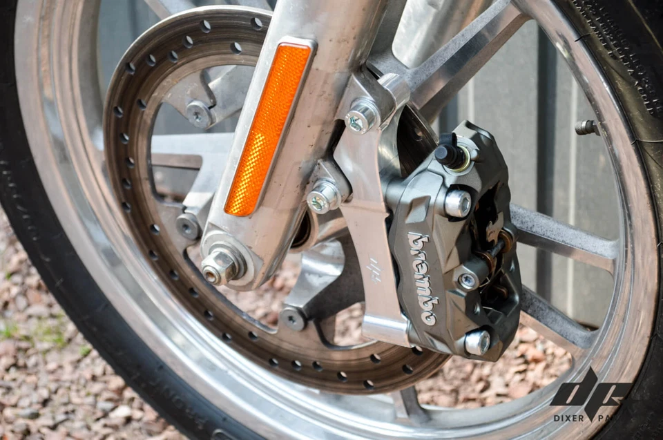 Upgrades calipers adapters bracket Brembo 100mm Harley Davidson Dyna (06-17) L+R - Изображение 2 из 4