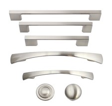 Brushed Satin Nickel Kitchen Cabinet Hardware Knobs Pulls Handles Hardware
