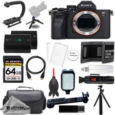 Sony a7R V Mirrorless Camera Body 64GB Extra Battery LED Flash- ULTIMATE Kit
