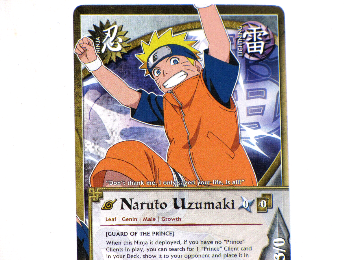 Naruto CCG Naruto Uzumaki Guard Of The Prince #393 Uncommon Card