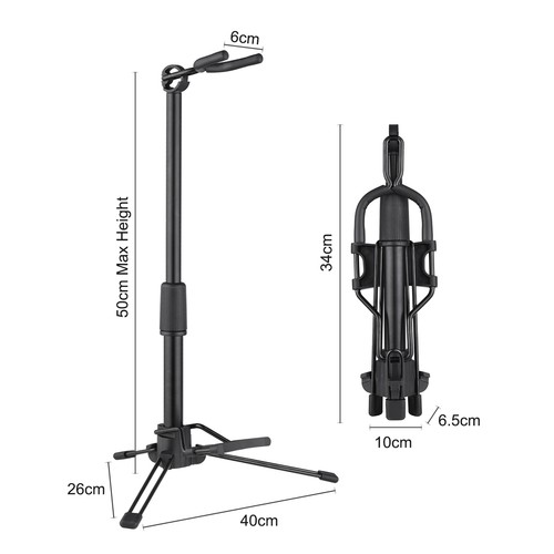 Supporto per strumento a fiato digitale pieghevole supporto aerofono regolabile in metallo M6W8 - Foto 5 di 9