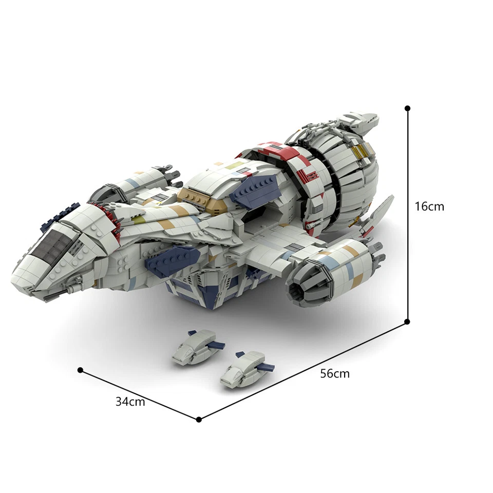 Spaceship DIY Model Blocks Set for Firefly Serenity Movie MOC Bricks Toys 2815pc - Image 2 of 4