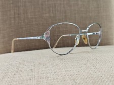 Vintage Elizabeth Arden Women Glasses Eyeglasses Frame Silver Tone EA639-3