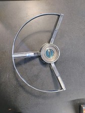 1963-1964 Ford Galaxie 500 Vintage Horn Ring W Clear Emblem 1963-1964 Ford Galaxie 500 Vintage Horn Ring W Clear Emblem