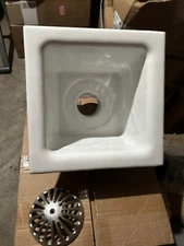 JR Smith 320-Y03,  12" Floor Sink,  6" Deep.  Cast Iron W/ Enamel. W/O Flange 3”