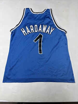 NBA Orlando Magic HARDAWAY #1 ユニフォーム 1990's Orlando Magic Jersey Mens Sz 48 Blue Penny Hardaway