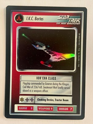 Star Trek CCG Reflections I.K.C. Bortas Very Rare Foil M/NM + Random Bonus Rare