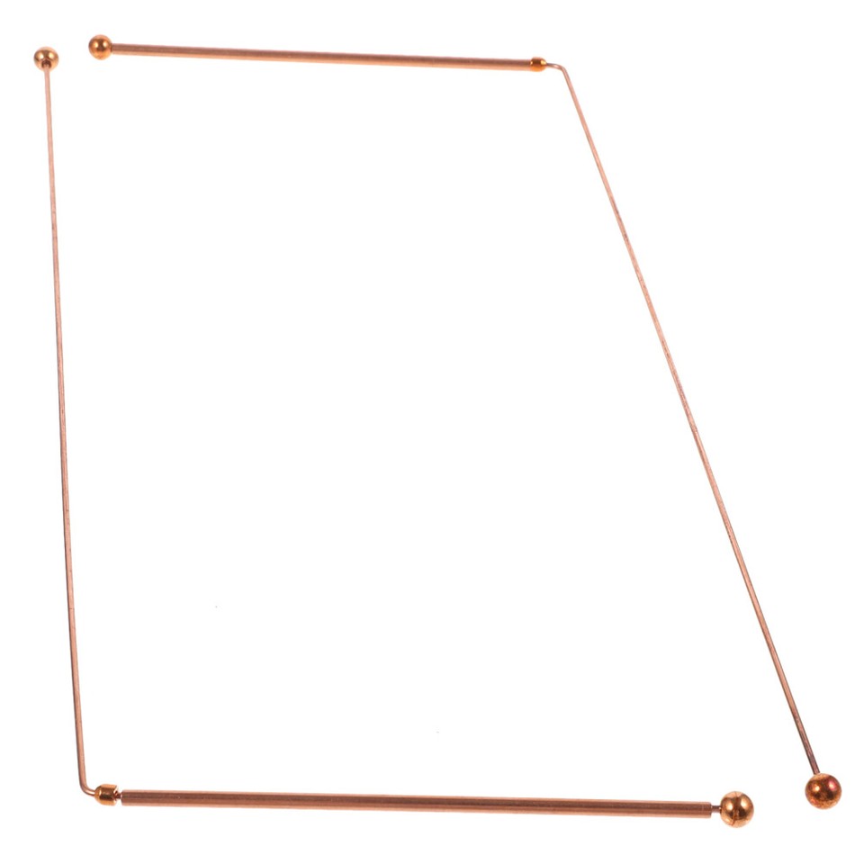 2 Pcs Brass Prospecting Rod Witching Rods Telescopic Dowsing Metal