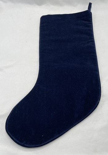 Vintage Canterbury 18” Needlepoint Stocking Santa Father Christmas Blue - Picture 2 of 3