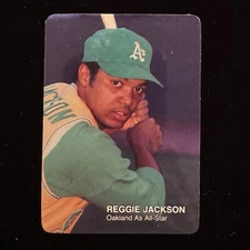 REGGIE JACKSON 1987 Mother's Cookies Baseball Card #5 - Oakland A's