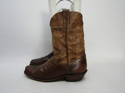 Justin Bent Rail Mens Size 9 EE Brown Leather Cowboy Western Boots Justin Men main image 4