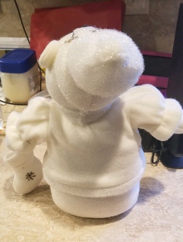 White Teddy Bear White XXX Hat Plush Stuffed Animal Toy Bean Bag 12" - 第 2/2 張圖片