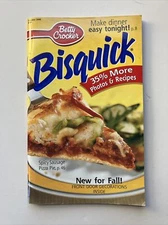 BETTY CROCKER COOKBOOK #166 BISQUICK PIZZAS PIES DESSERTS BREAKFAST OCT 2000