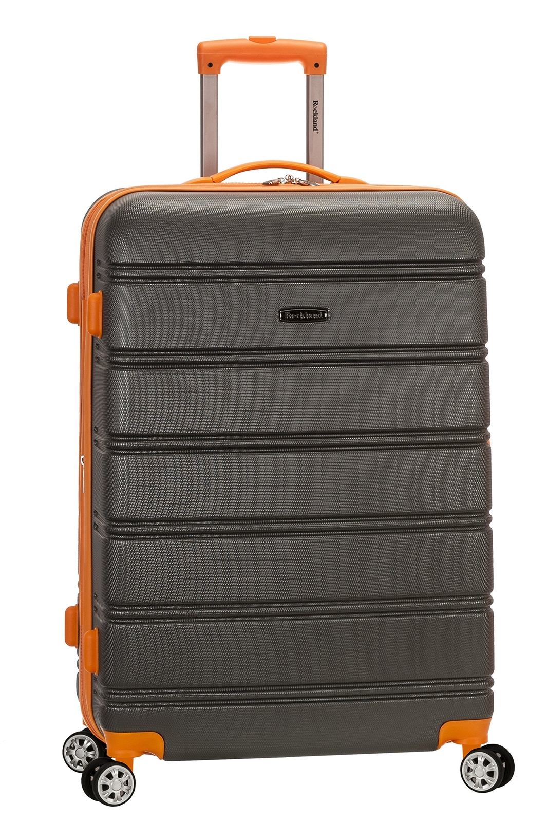 Melbourne Hardside Expandable Spinner Wheel Luggage, Charcoal, Checked Large 28