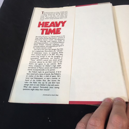 HEAVY TIME by C.J. Cherryh (1991) Warner Books HCDJ - Picture 4 of 6