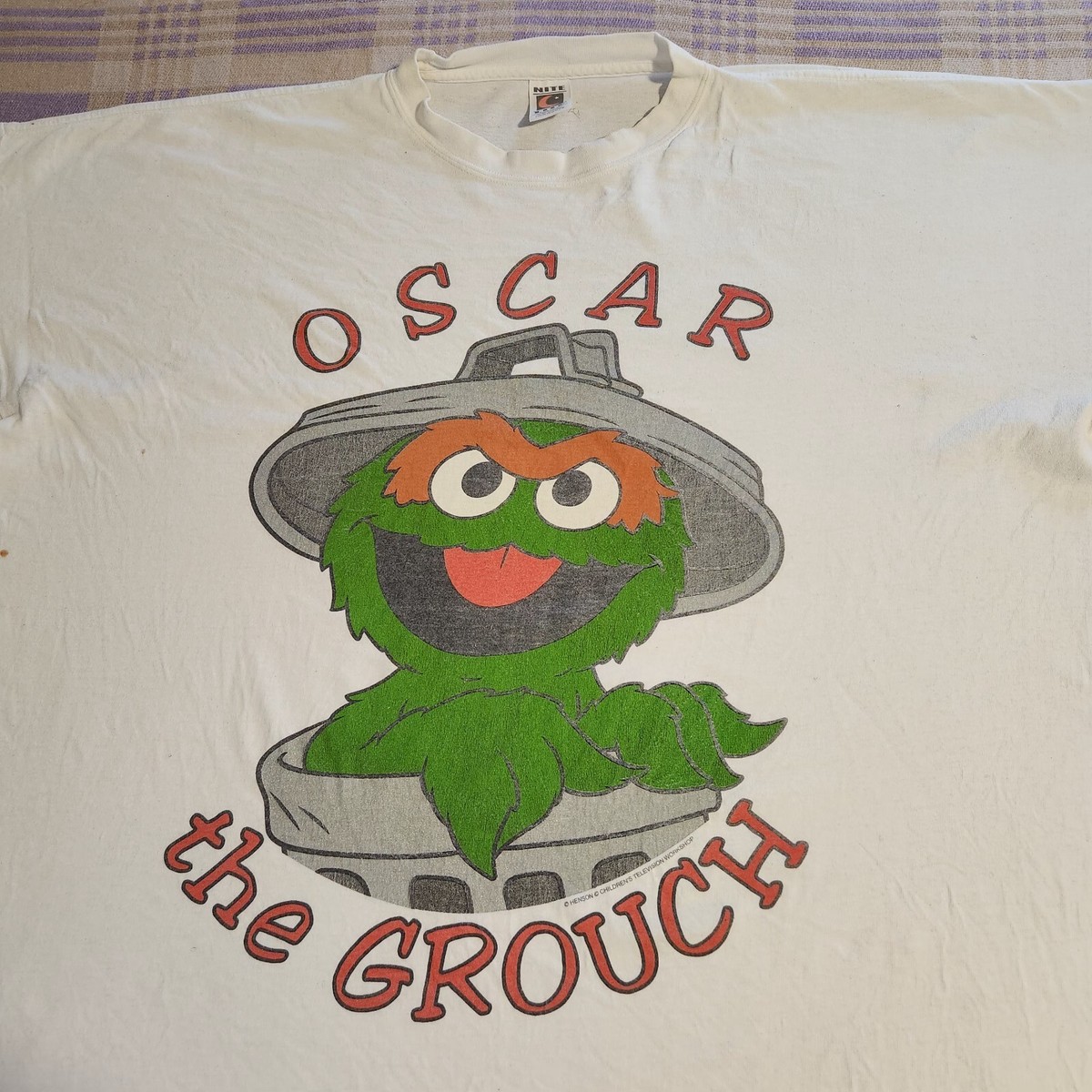 Rare Vintage Oscar The Grouch Shadow Changes T Shirt One Size | eBay
