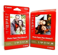 Canon PP-201 Photo Paper Plus Glossy II, 4x6 inch - 100 Sheets 1 box