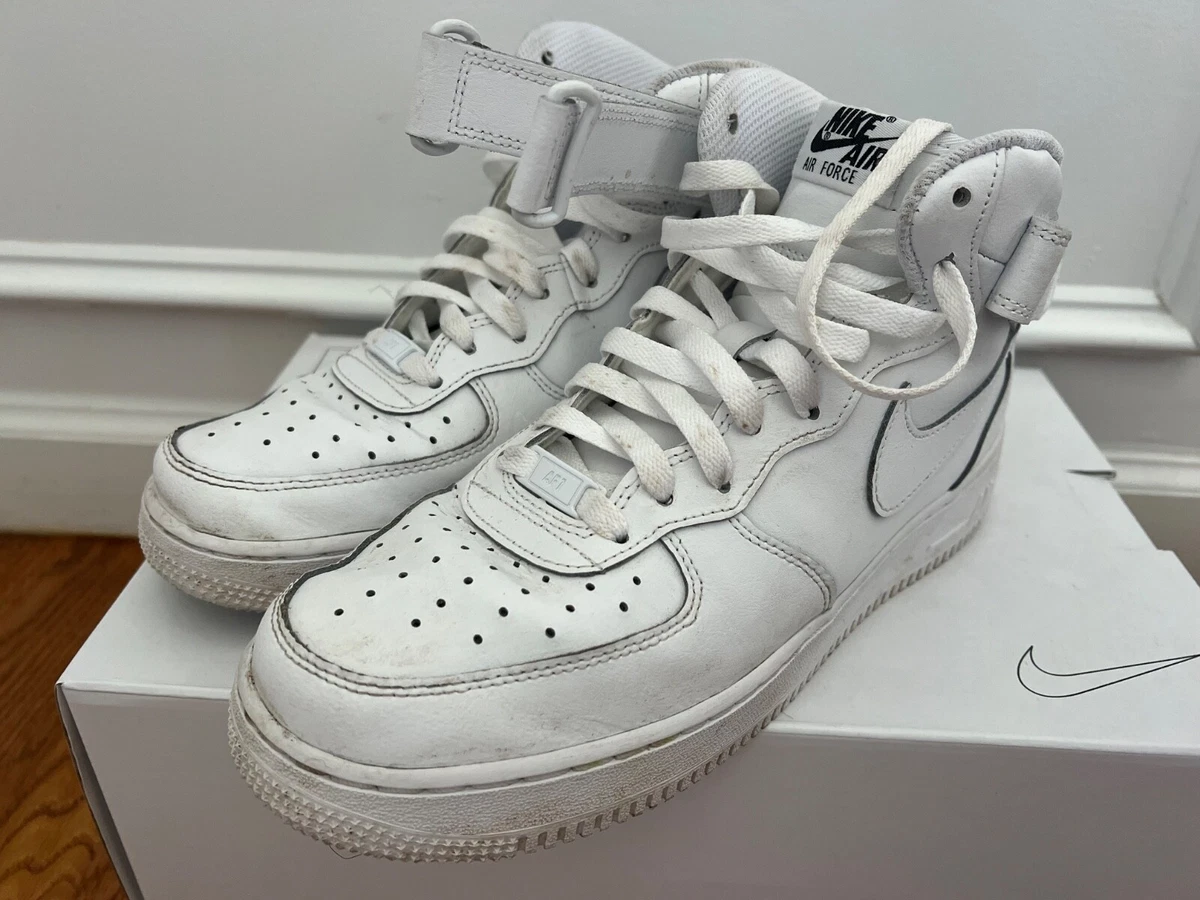 Nike Air Force 1 Mid iD White | eBay