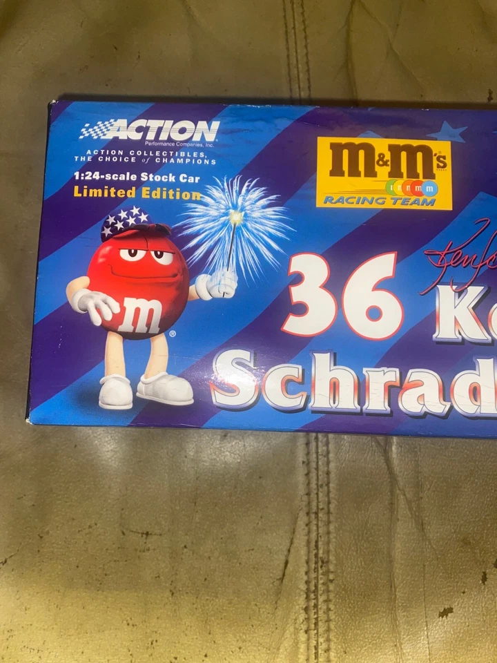 Ken Schrader #36. 2001 Grand Prix Clear Window Bank. M & M's/4th of July - Image 2 of 4