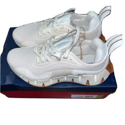 NIB Women's Chalk/Grey/Gum REEBOK Zig Dynamica Running Shoes 7