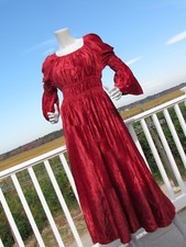 NEW M PYRAMID COLLECTION velvet peasant dress Ren fair wench medieval costume