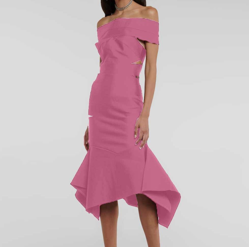 alexandre vauthier off the shoulder dresses $2375 ALEXANDRE VAUTHIER Women's Black Off-Shoulder Long Dress Size 42