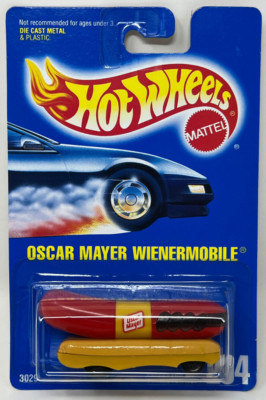 Hot Wheels 1991 - OSCAR MAYER WIENERMOBILE - New - Sealed - VTG - Collector #204