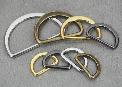 D-Ringe rostfrei 16 / 20 / 25 / 30 / 40mm - 4 Farben - Zinkdruckguß D-Ring