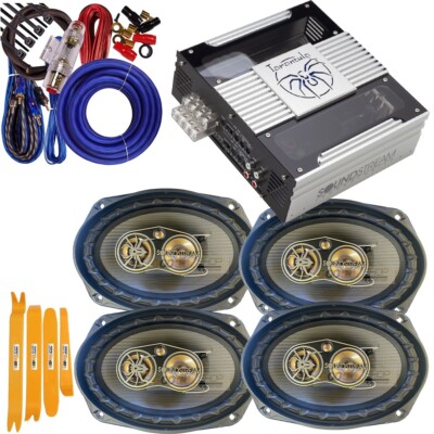 Soundstream Tarantula TXP4.3500D  4-CH Car Amplifier & 4 6X9'' 500W Speakers