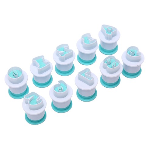 Cupcake Mold Cake Decorating Tools Alphabet Number Cookie Cutter Stamp Impress. - Picture 12 of 15