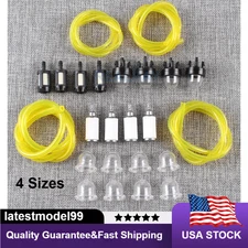 Fuel Filter Line Hose Primer Bulb Set For Poulan Weed Eater Gas Trimmer 4 Sizes