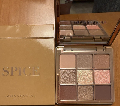 Anastasia Beverly Hills Spice Eyeshadow Palette 9 Shades Shimmer Matte Brown new