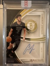 2024-25 Panini Immaculate Cameron Johnson Shadowbox Auto /99