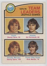 1976 O-Pee-Chee Team Leaders Danny Gare Gilbert Perreault Rick Martin HOF 0m8e