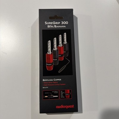 AudioQuest SureGrip 300 Bananas Silver Set Of 4