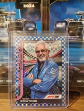 2025 Topps Chrome F1 Flavio Briatore #199 Alpine Blue Refractor COLOR MATCH /150