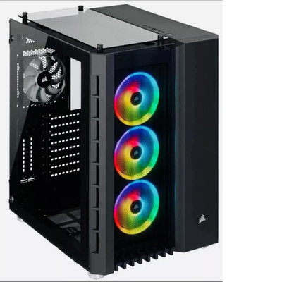 Crystal Series 680x RGB ATX High Airflow Tempered Glass Smart Gaming Gehäuse Schwarz