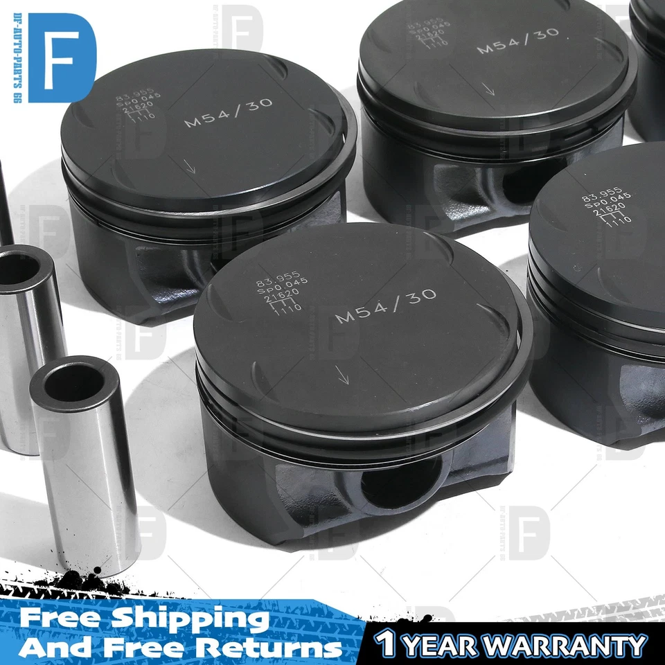 Juego de anillos de pistón OEM STD Φ84 mm para BMW 330Ci Z4 X3 X5 E46 E36 E85 M54B30 3,0 L Foto 4 de 4