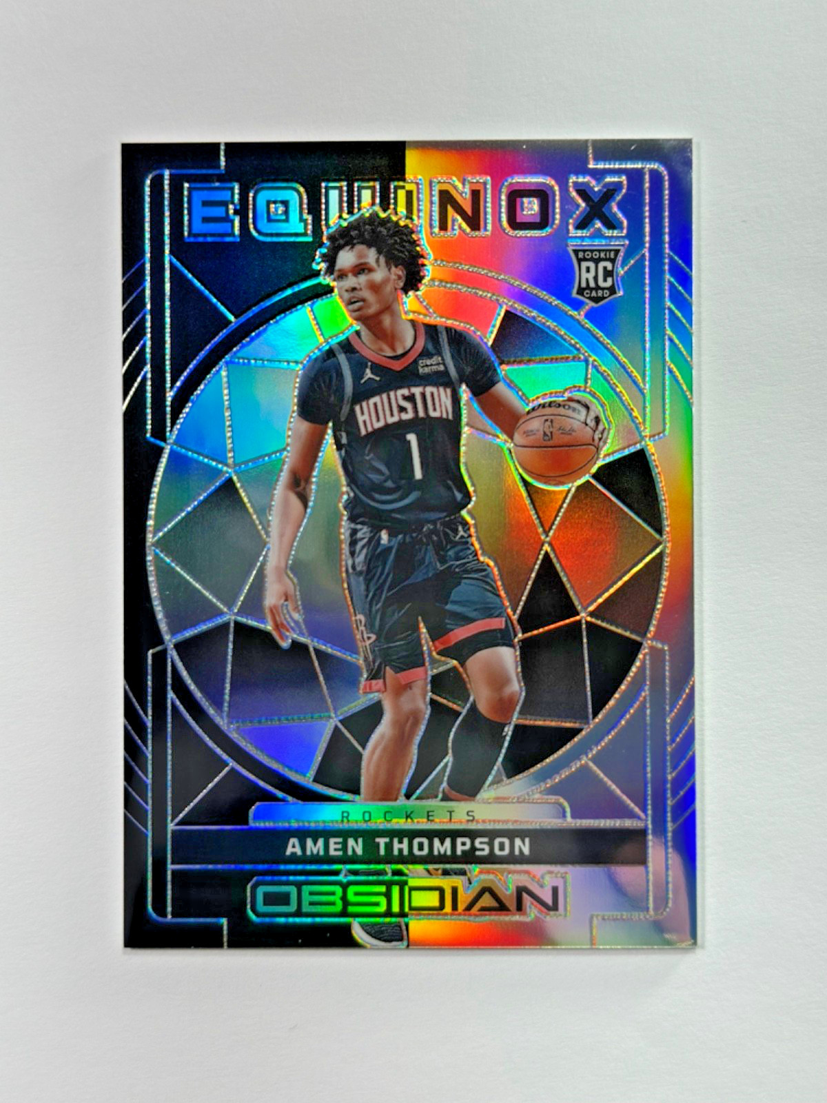 2023-24 Panini Obsidian Amen Thompson Equinox #33 /99 (RC)