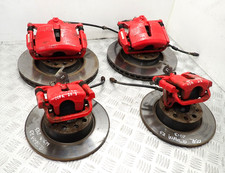 SKODA OCTAVIA VRS 2013 FRONT & REAR  BRAKE CALIPER & DISC SET RED